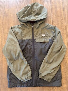 Columbia Olive Green Jacket with gray